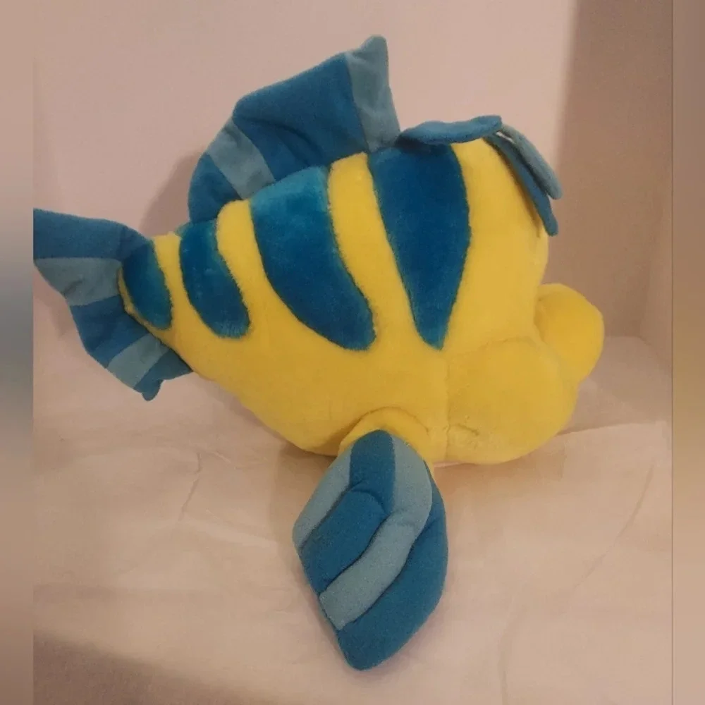 Vintage Disney The Little Mermaid - Flounder Stuffed Animal Fish Plush